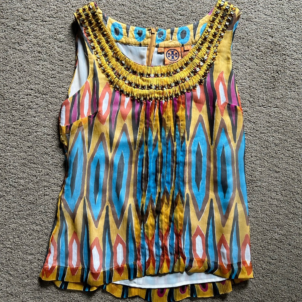 Tory Burch Multicolor Sleeveless Blouse